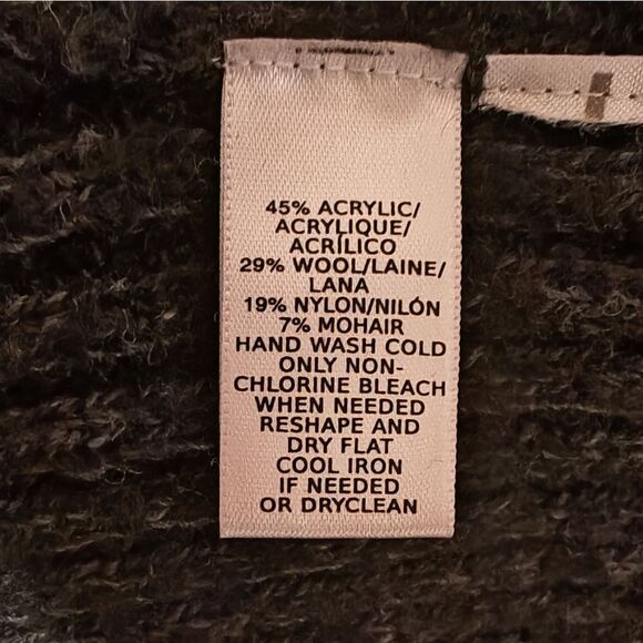 Lou & Grey Oversized Knit Sweater Vest Turtle Neck Boxy Tunic Medium - Picture 6 of 6